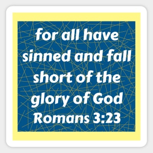 Bible Verse Romans 3:23 Sticker